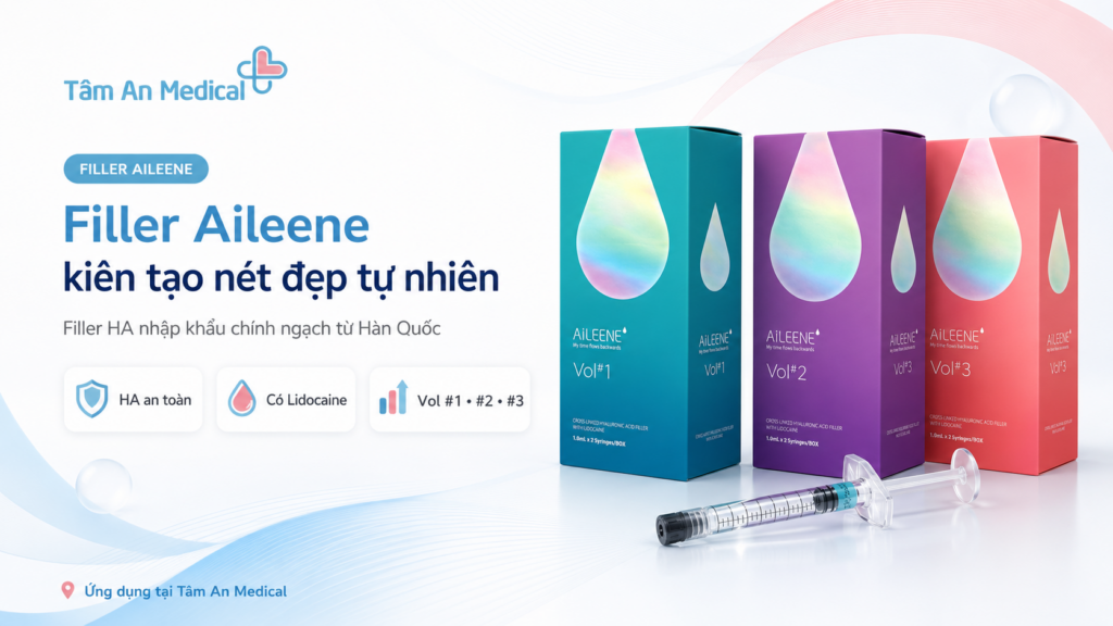Các dòng Filler Aileene đang sử dụng tại Tâm An Medical